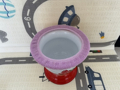 2个装痰盂圈保暖垫子坐垫套高脚痰盂套圆尿桶垫儿童马桶保暖套