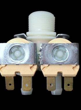 美的滚筒洗衣机MG80-1232E(S进水阀MG70-1203L/14521DS双头电磁阀