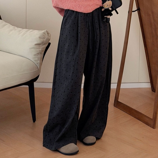 气质藏肉休闲波点裤 加厚慵懒随性百搭神裤 主推波点 SUNCC自制