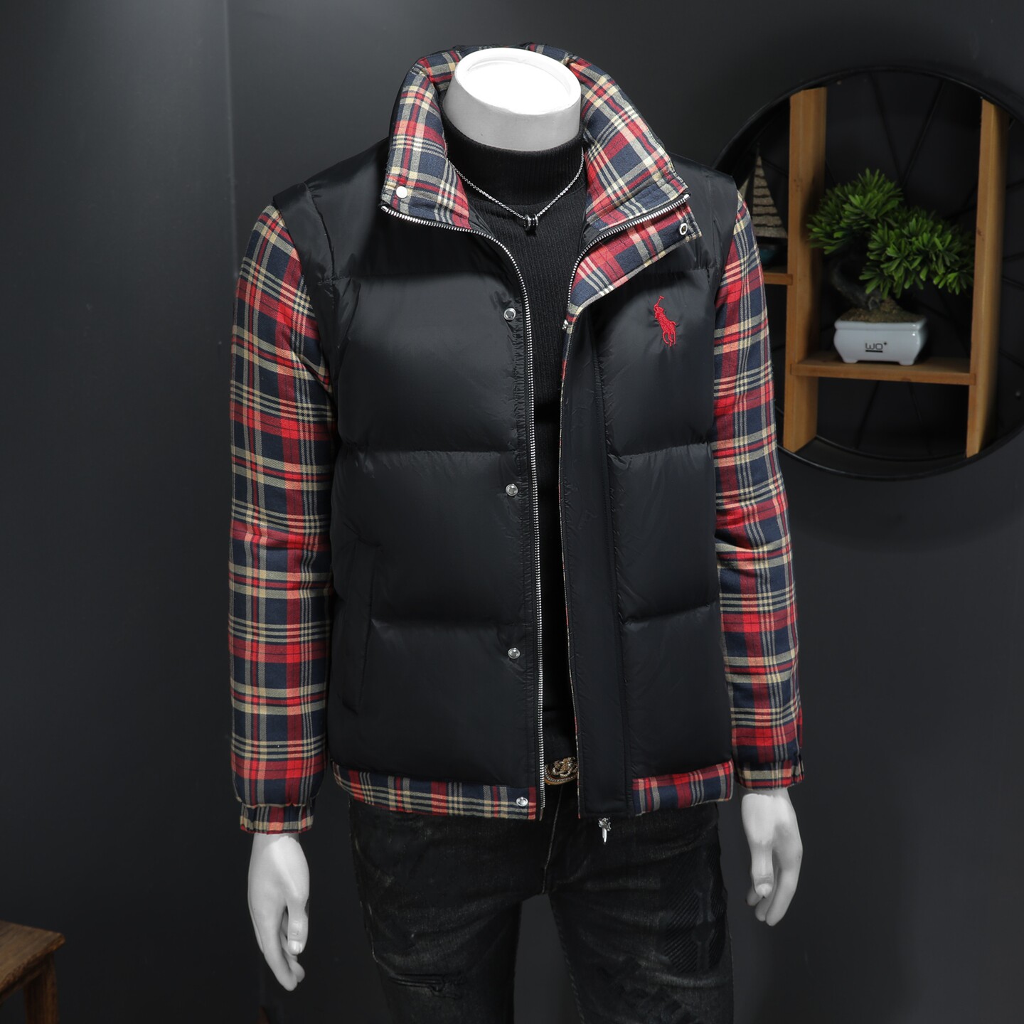 2025秋冬装90%绒立领羽绒服男钱塘6006-5116-P320假模图,男装羽绒服,钱塘6006(原3029)