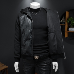 2025秋冬装90%绒连帽羽绒服男 钱塘6006-5102-P320 假模图图片