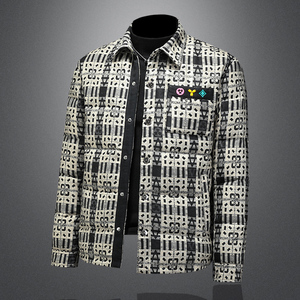 2025秋冬装90%绒翻领羽绒服男 钱塘6006-5112-P320 镂空图图片