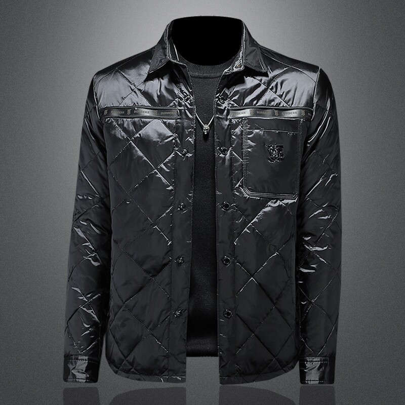 2021秋冬装新款衬衫轻薄羽绒服男 钱塘3029-00101-P265  镂空图图片