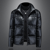 2025秋冬装新款90绒PU皮羽绒服男6006-7717-P320镂空图，男装羽绒服，钱塘6006(原3029)