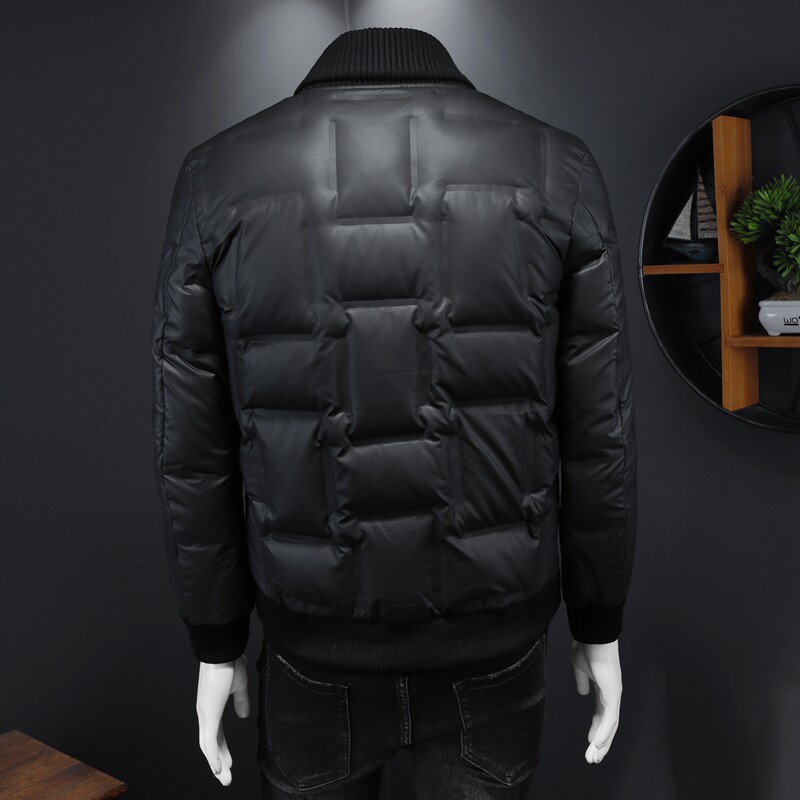 2025秋冬装新款针织领羽绒服男钱塘6006-9107-P285假模,男装羽绒服,钱塘6006(原3029)