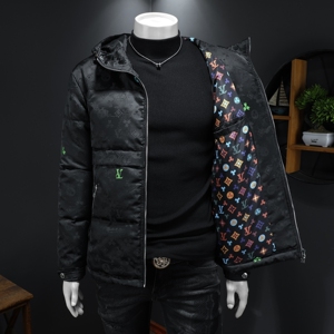 2025秋冬装90%绒连帽羽绒服男 钱塘6006-5527-P350 假模图图片
