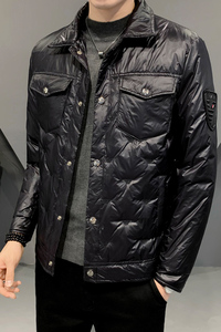 2021秋冬装新款刺绣翻领羽绒服男 钱塘3029-3039-P265 真模图片