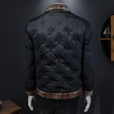 2025秋冬装新款90绒假两件羽绒服男钱塘6006-7799-P310假模图，男装羽绒服，钱塘6006(原3029)