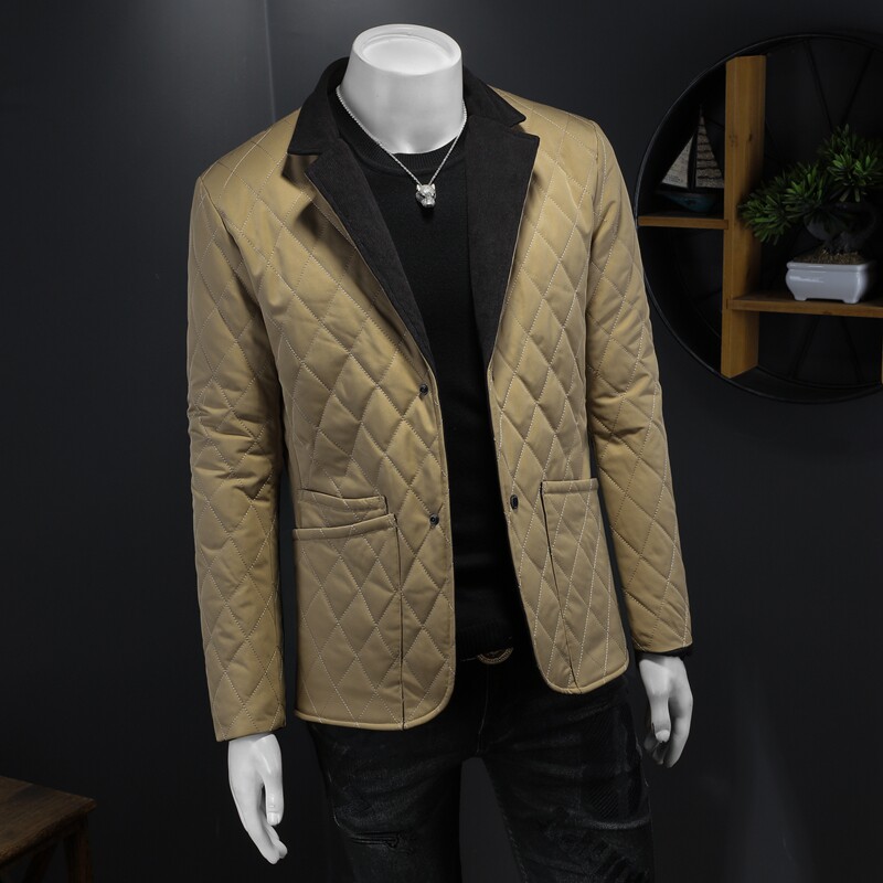 2025秋冬装新款90绒小西装羽绒服男加厚钱塘6006-7212-P290假模,男装西服套装,钱塘6006(原3029)