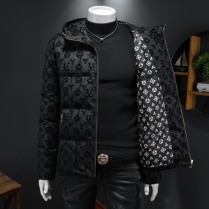 2025秋冬装90%绒连帽羽绒服男 钱塘6006-5528-P330 假模图图片