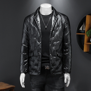 2021秋冬装新款刺绣轻薄小西装羽绒服男钱塘3029-2108-P245假模