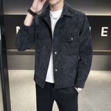2025年秋装新款翻领多口袋皮衣男装钱塘60068205P175真模，男装皮衣，钱塘6006(原3029)