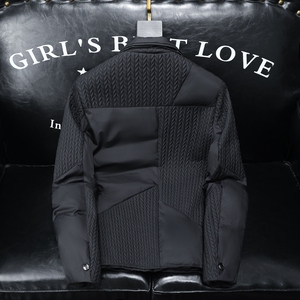 2025秋冬装新款稻穗西装羽绒服男加厚钱塘6006-9321-P265 沙发图图片