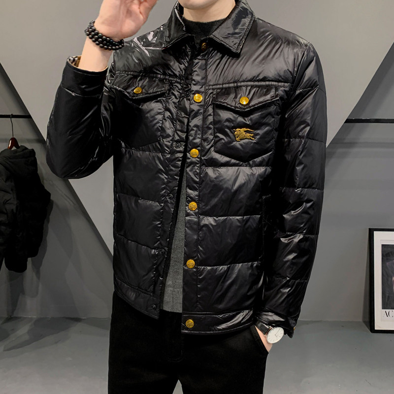 2021秋冬装新款翻领羽绒服男 钱塘3029-7683-P245  真模图片
