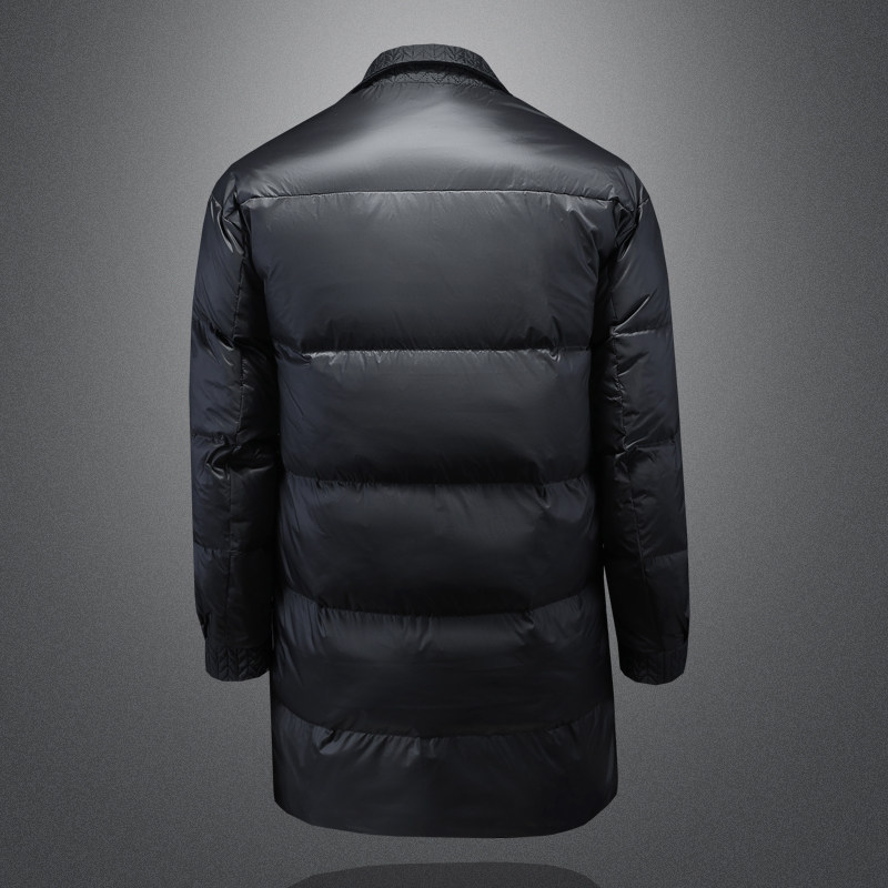 2025秋冬装中长款麦穗拼接羽绒服男钱塘6006-9811-P330尺码偏大,男装羽绒服,钱塘6006(原3029)