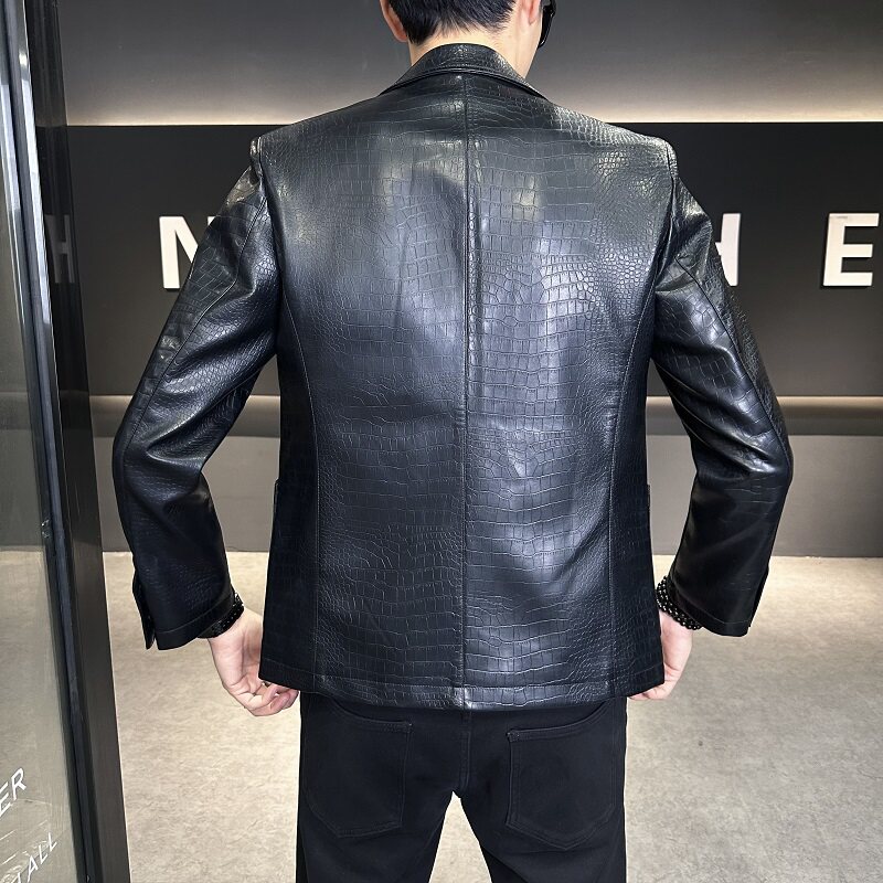 2025秋装新款鳄鱼皮西装男钱塘6006-8222P175真模,男装西服,钱塘6006(原3029)