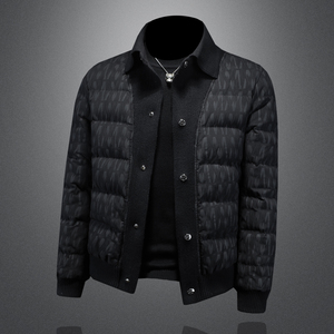 2025秋冬装新款90绒针织领羽绒服男 钱塘6006-7203-P310 楼空图图片