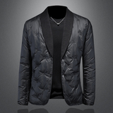 2025秋冬装新款针织领西装羽绒服男钱塘6006-9108-P265镂空图，男装西服套装，钱塘6006(原3029)