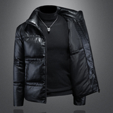 2025秋冬装新款90绒PU皮羽绒服男6006-7717-P320镂空图，男装羽绒服，钱塘6006(原3029)