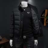 2025秋冬装新款90绒针织领羽绒服男钱塘6006-7203-P310假模图，男装羽绒服，钱塘6006(原3029)