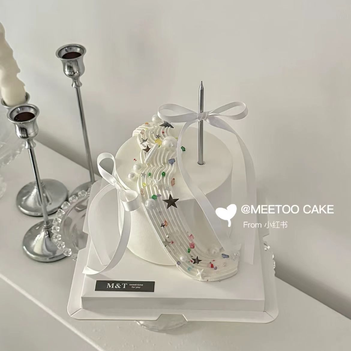 网红ins彩色钻石水晶糖珠光彩砂糖丝带仙女生日甜品插件蛋糕装饰