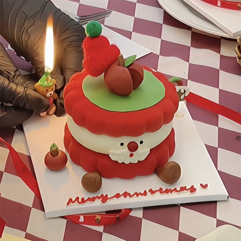 2024圣诞节可爱emoji jellycat食品级硅胶模具网红慕斯蛋糕装饰
