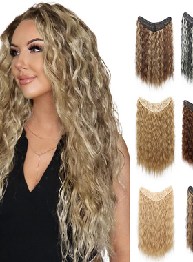 假发片一片式羊毛卷Clip in Curly Wave hair extension