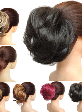 假发直接发甜甜圈发包 Donut Hair Bun Extensions Hairpiece