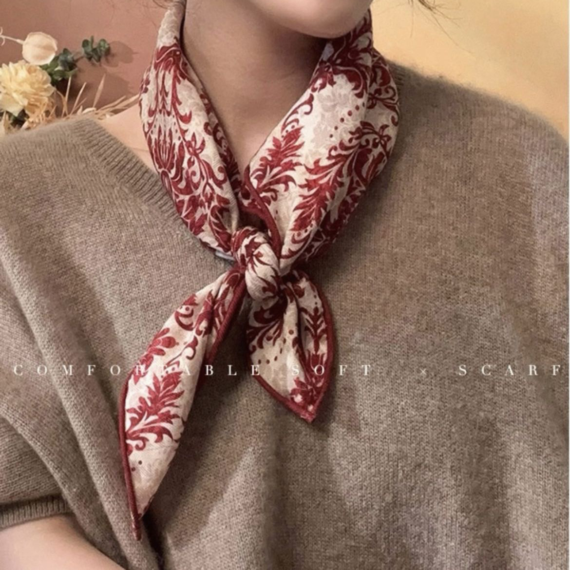 送妈妈或婆婆既用心又保暖的领巾