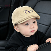 贝雷帽1到3岁男童春天薄款 韩版 鸭舌帽 男孩2026新款 宝宝帽子春秋季