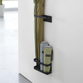 免打孔门口壁挂置物架 玄关门后磁吸雨伞架 里本 家用雨伞收纳架