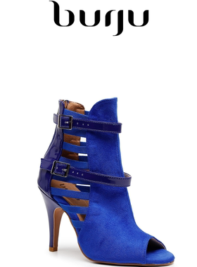 Burju-Lowen 2025新款高跟鞋爵士舞鞋细跟绑带舞鞋 时尚舞鞋