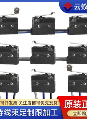 ZIPPYSW2大电流带线消防电动工具叉车手柄电梯替D2SW防水微动开关