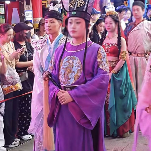 太监古装男装绣花戏装情景区演出表演乐园圆领NPC千古西安公公cos