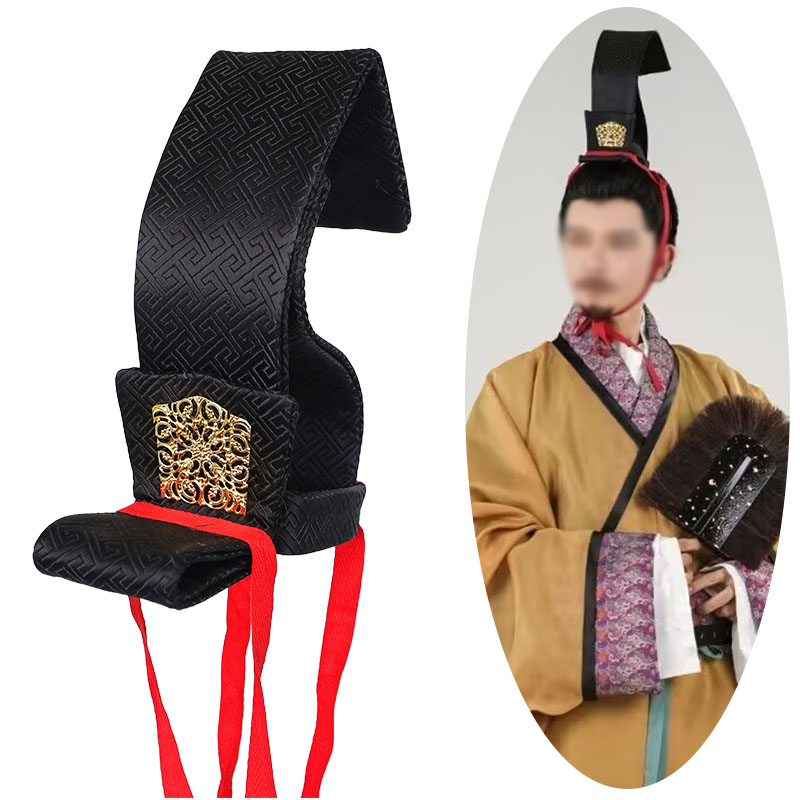 现货古风西汉晋春秋南北朝卫青远游冠发冠汉制汉服发饰秦汉头冠