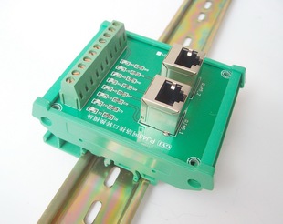 通讯连接 GYJ 0004 双RJ45网口转接板 网口转端子 网络接头扩展板