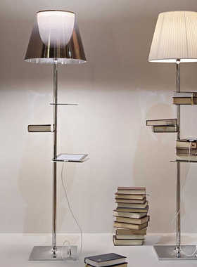 意大利 Bibliotheque简约一体式收纳客厅卧室书房书架落地灯