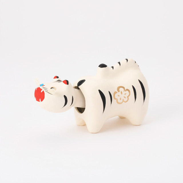 日本限定 野泽民间艺术 中川政七 × 会津張子 張子首寅 张子虎