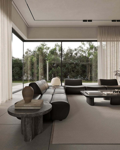 高级灰+原木风，Poliform简约家装