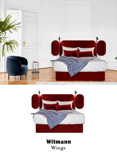 气场十足 红丝绒床 大女主同款 Wittmann