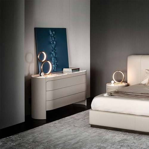 rugiano时尚五斗柜简约实木组装