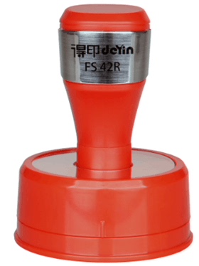 卓达旗下新品得印牌FS光敏印章椭圆形财务红色印油免封边材料批发