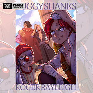 草帽团路飞联名t恤卡通动漫衣服罗杰雷利香克斯小丑巴基学生卫衣