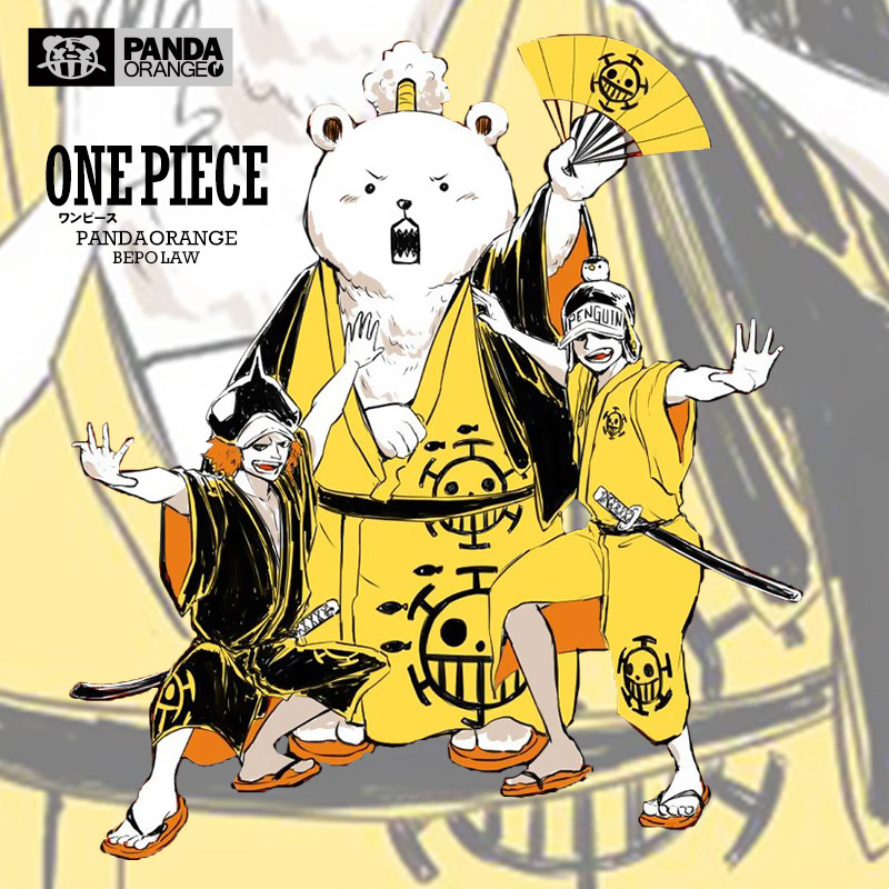 海贼王联名t恤卡通动漫画草帽团路飞周边贝波学生情侣装修身卫衣