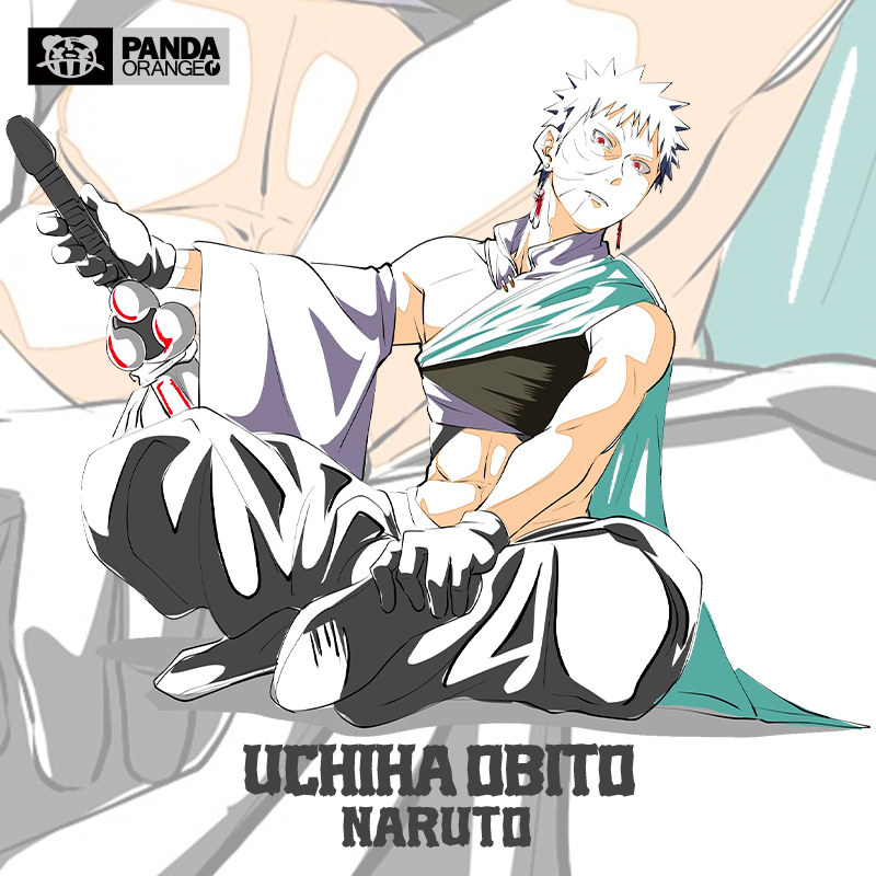 火影忍者联名t恤卡通动漫画宇智波带土日系ins周边学生情侣装卫衣