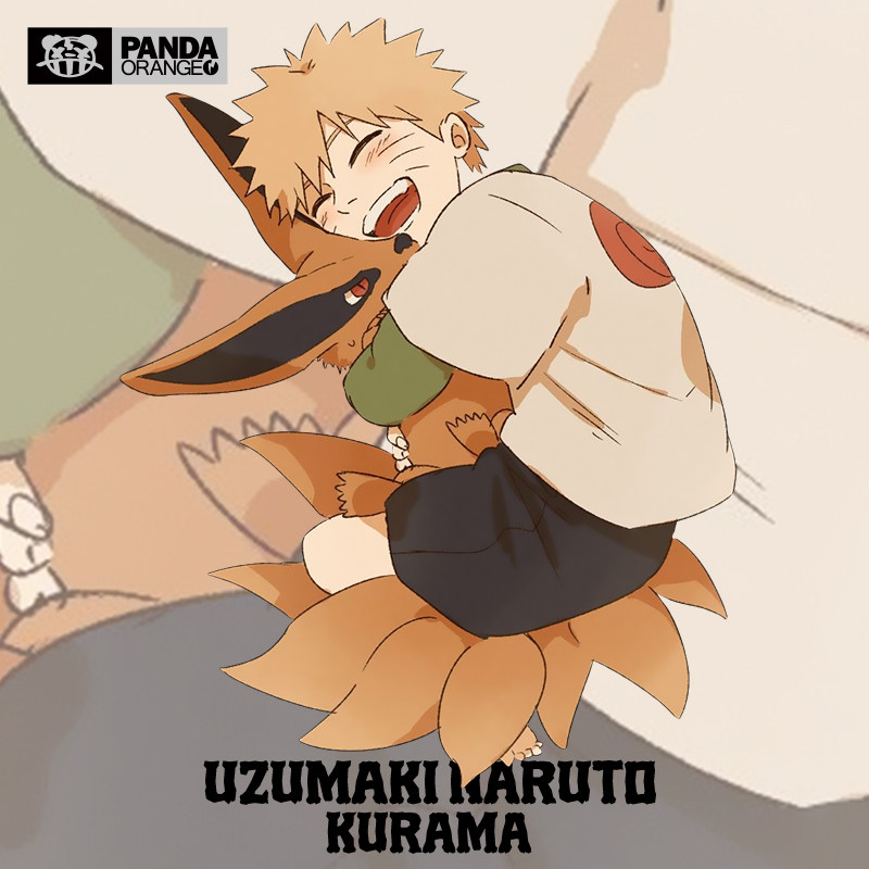 火影忍者联名t恤卡通漫画鸣人九尾周边夏季百搭学生情侣装卫衣潮