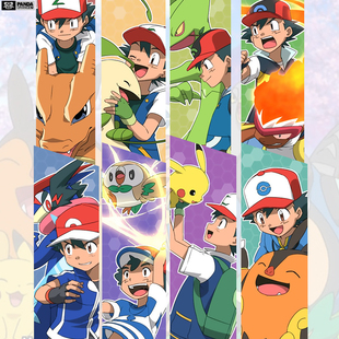 精灵宝可梦联名短袖 t恤喷火龙卡通动漫周边衣服皮卡丘学生情侣装