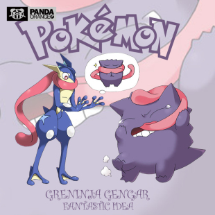 精灵宝可梦联名t恤卡通动漫周边衣服甲贺忍蛙耿鬼学生情侣装 卫衣