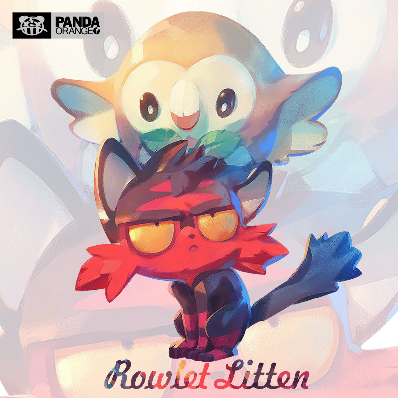 精灵宝可梦联名t恤动漫画衣服太阳月亮学生木木枭火斑喵情侣卫衣