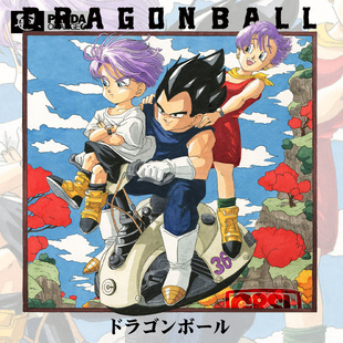 七龙珠联名t恤贝吉塔卡通动漫画布尔玛周边特兰克斯学生情侣卫衣